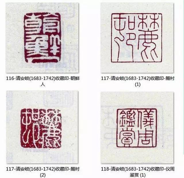 历代名人鉴藏印