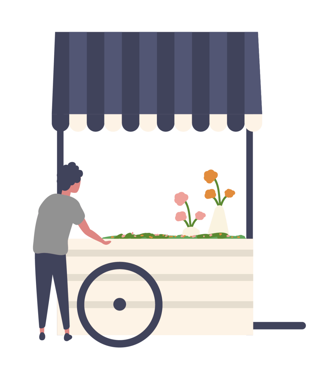 摆摊我们是资深的6月一起漫享天地市集