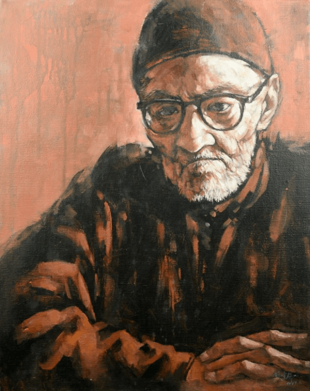 为大师写像为时代问道叙评问道大师肖像油画作者画家张克伟