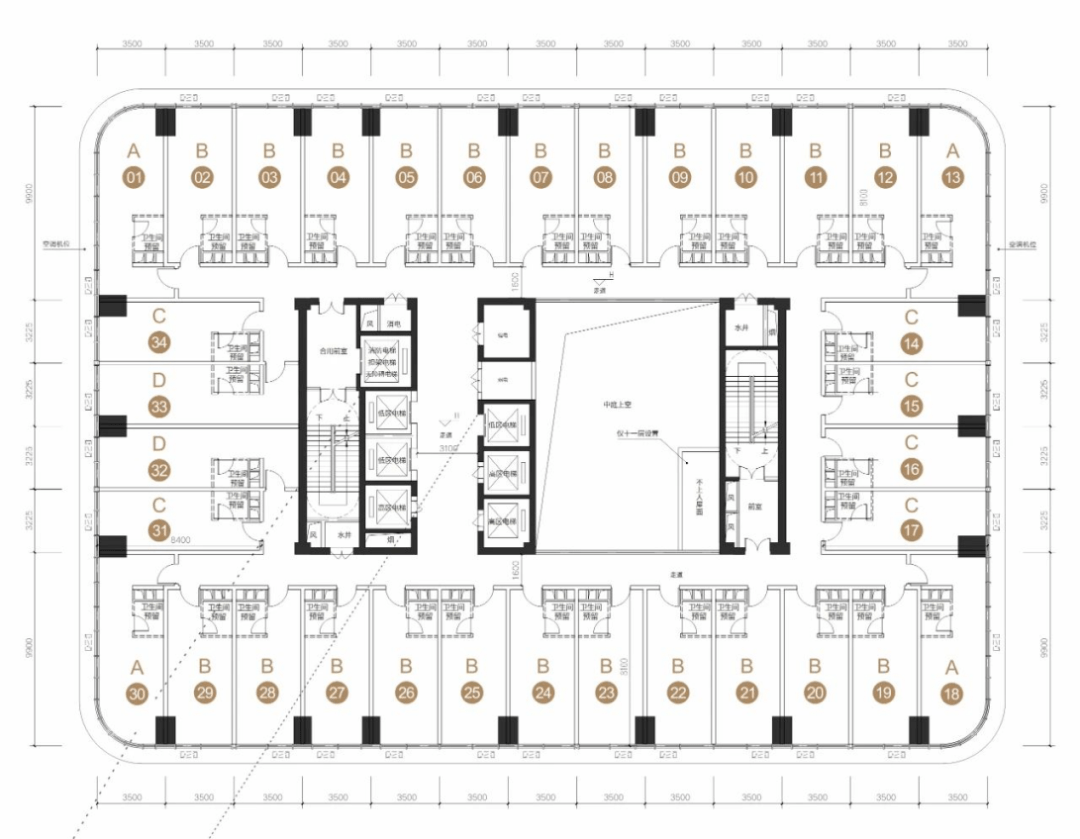 5米层高loft双卡设计,打破常规空间分为上下两层,两层皆为独立的套间