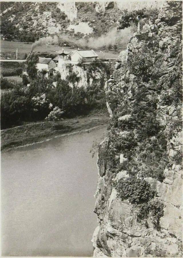 老照片中的华夏|1925年的辽宁本溪,山水风光竟如此之美!_中国