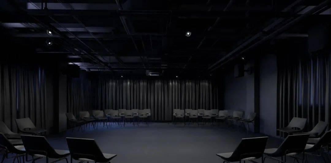 左右滑动查看更多(依次为perse咖啡厅,黑匣子剧场,美术教教室,生化