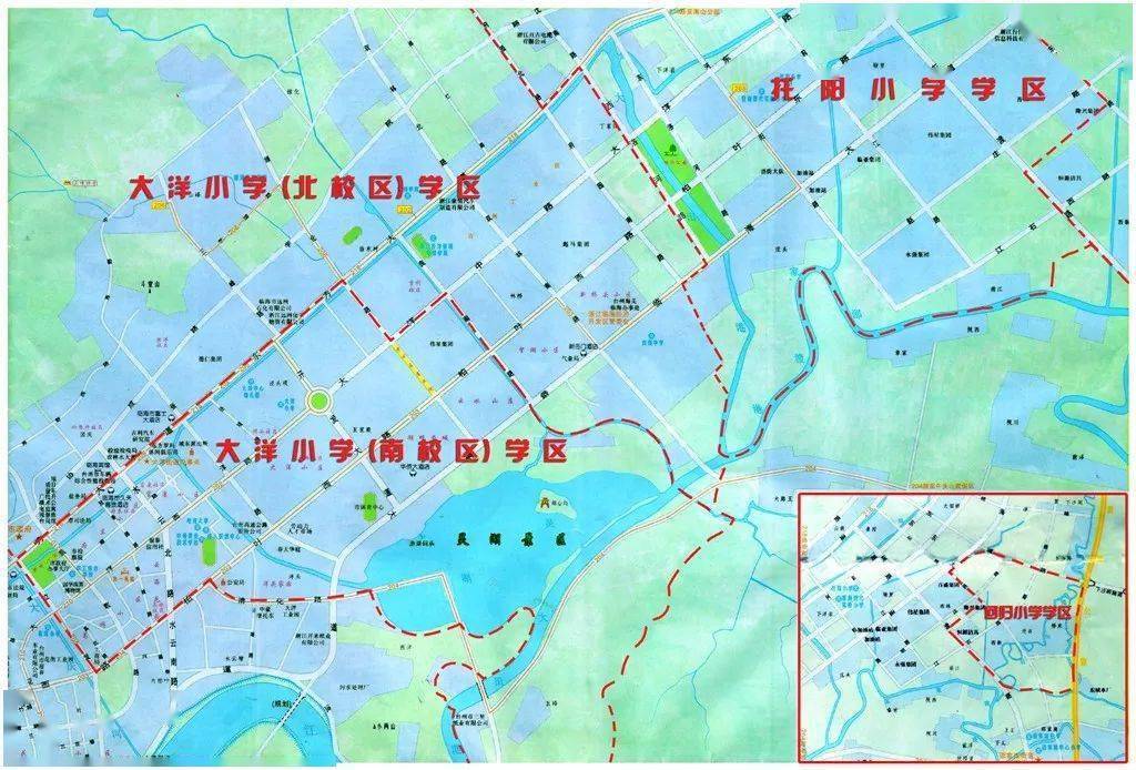 临海学区划分图图片