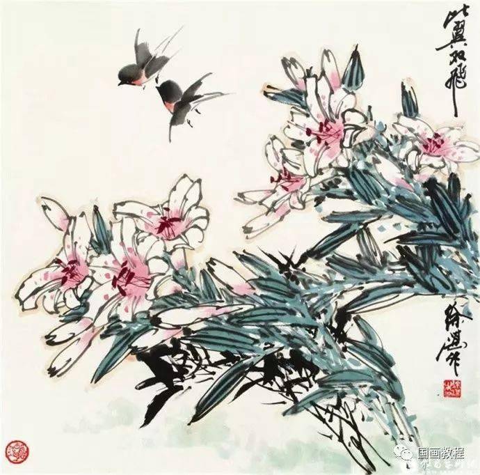 45张徐湛精品写意花鸟画不一样的笔墨不一样的感受