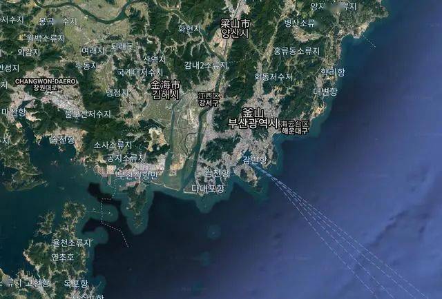 韩国卫星地图图片