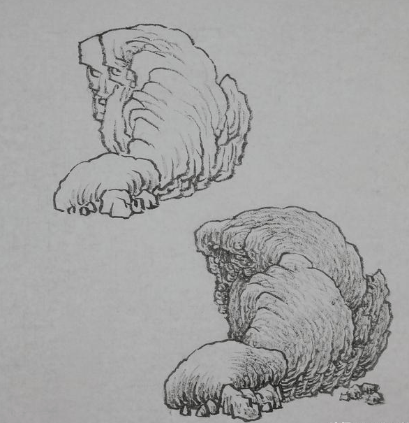 国画教程工笔山水石头怎么皴