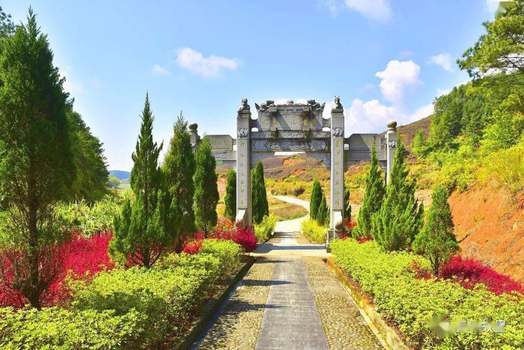 山花烂漫你到黄峭公陵园拜谒了吗