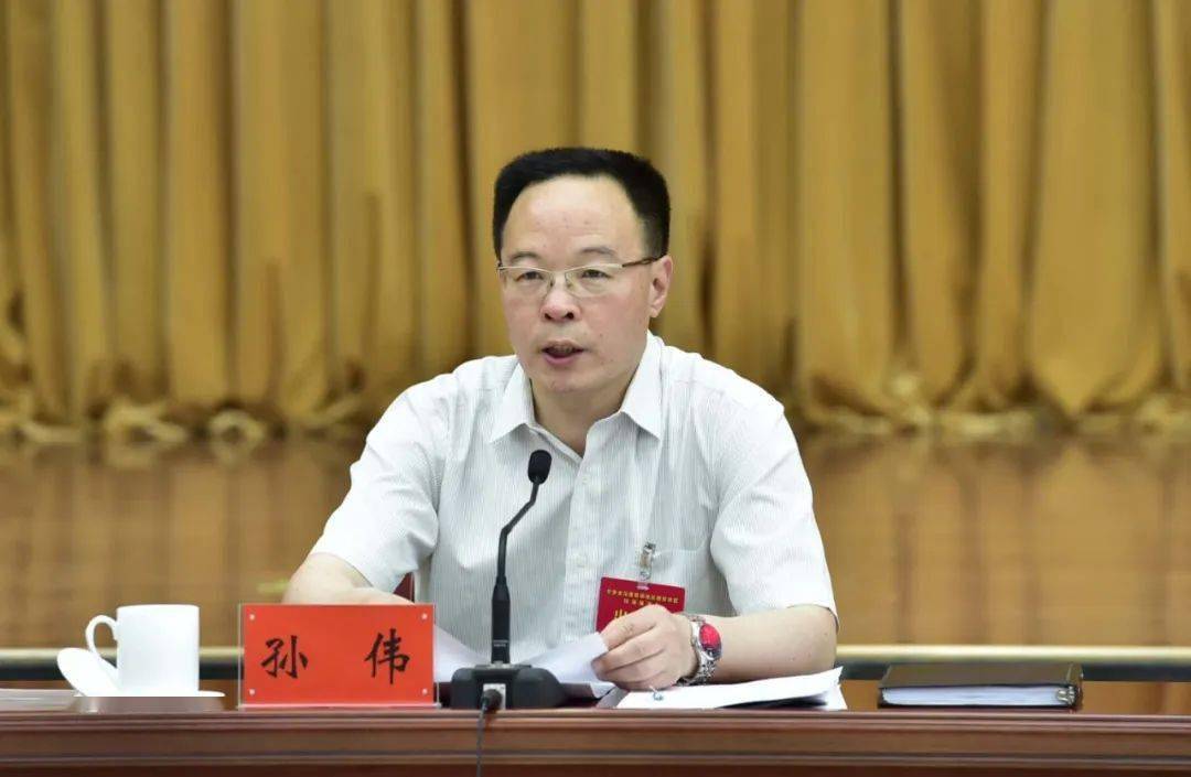 省委副书记孙伟主持会议.