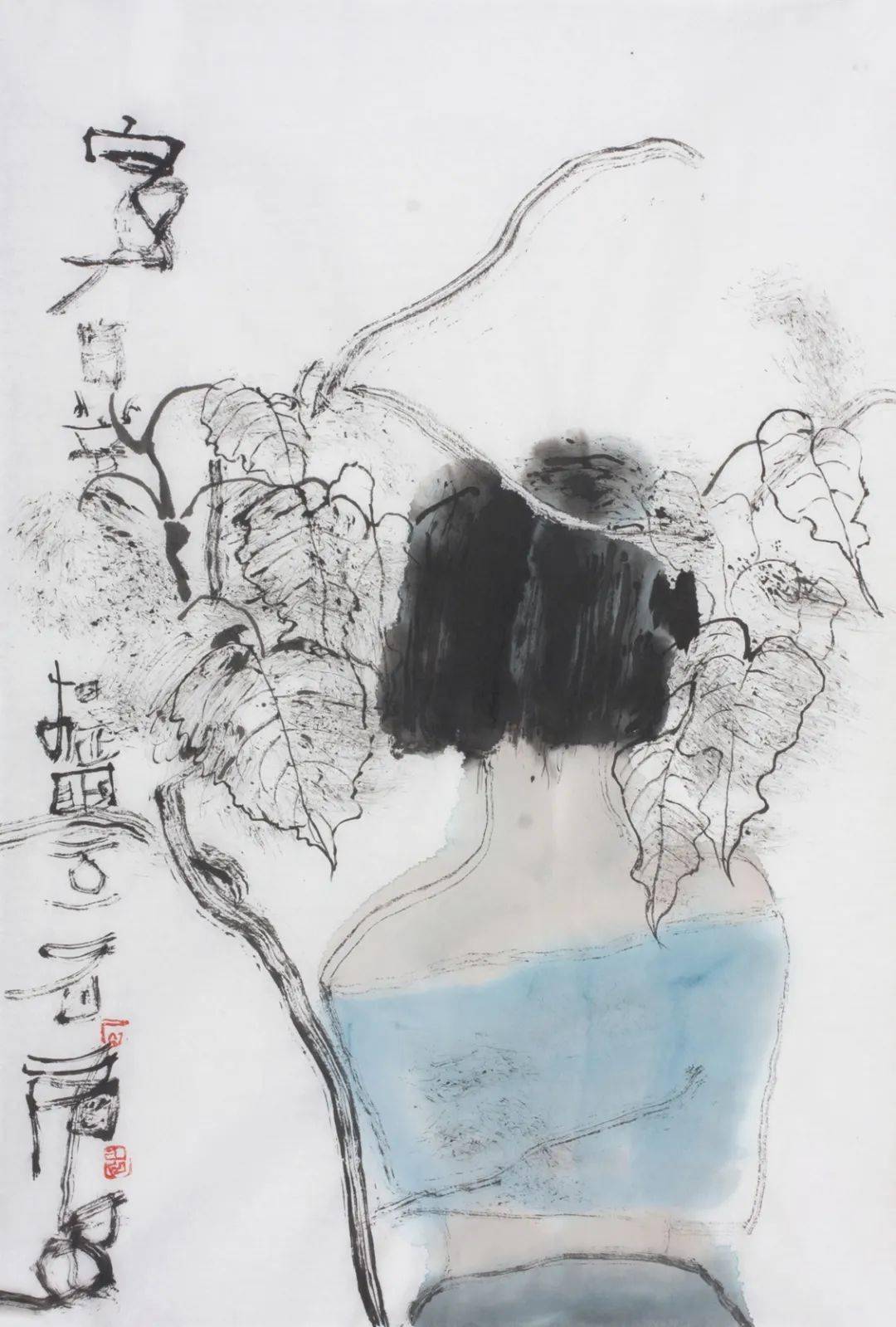 《 人體》 56cm×50cm 紙本水墨2011