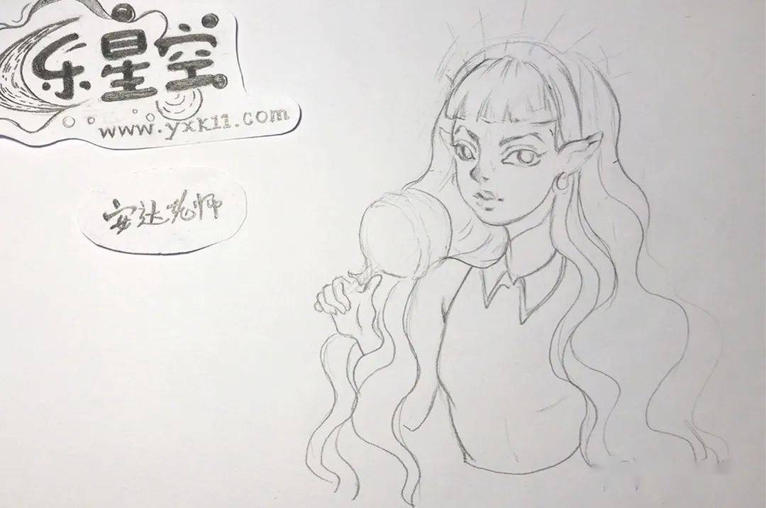美术创意班|星空精神小妹不一般!绝对666!_绘画