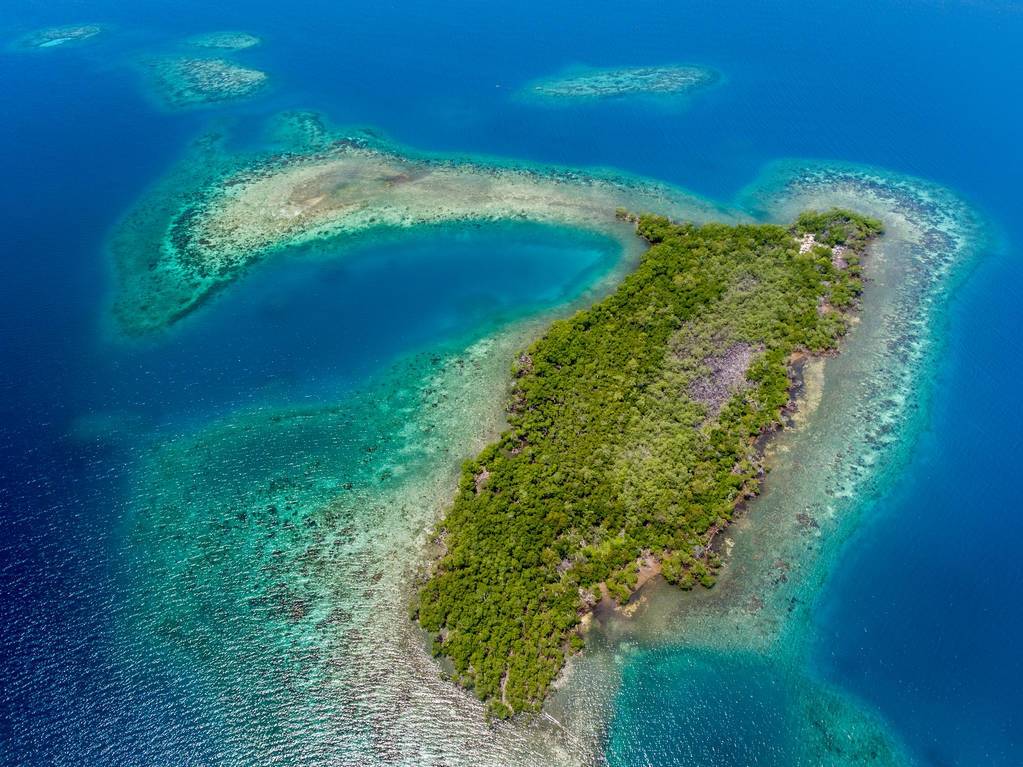 大堡礁是世界最大最长的珊瑚礁群,位于南半球