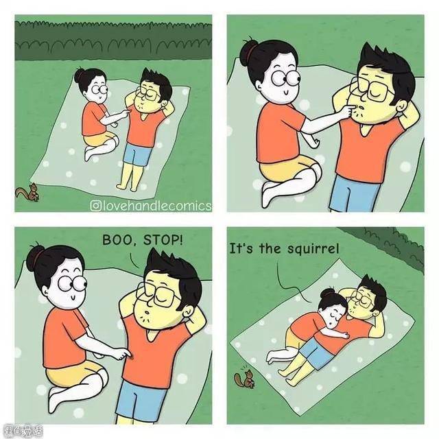 你和另一半是怎样相处的?(漫画)