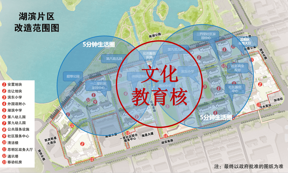 四里菜市场骑楼街9000余个地下车位湖滨片区规划解读来了