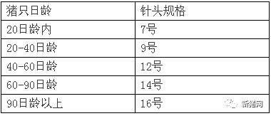 猪针头型号对应图片图片