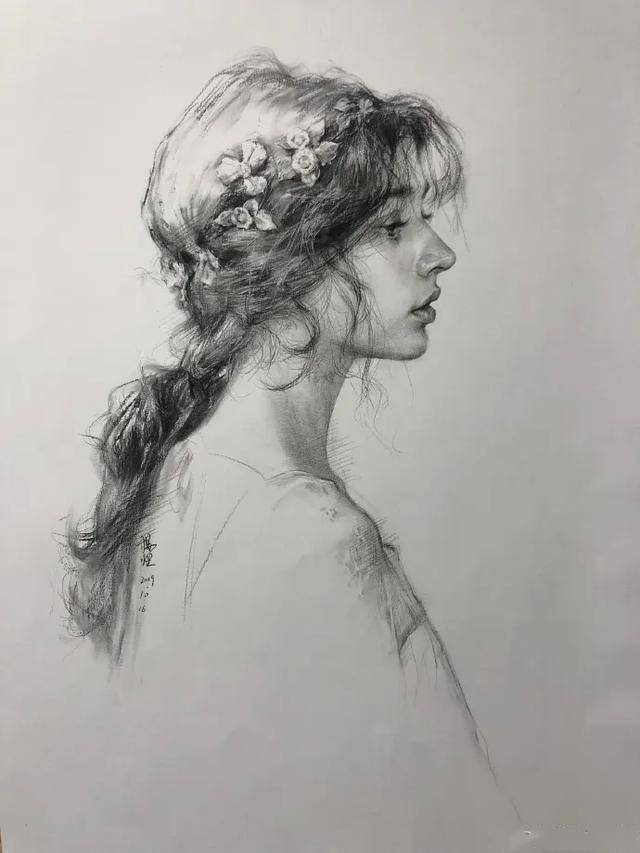 绝美的素描画,网友:好想个个娶回家