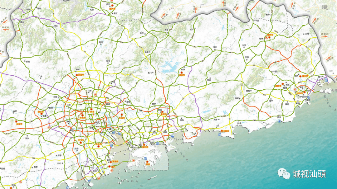 珠三角高速公路密度遠高於粵東西北地區