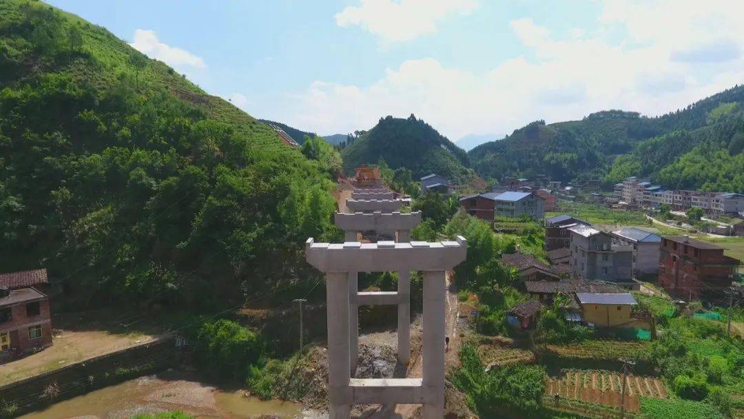 国道纵五线(大田段)预计今年年底完成主体通车!_施工