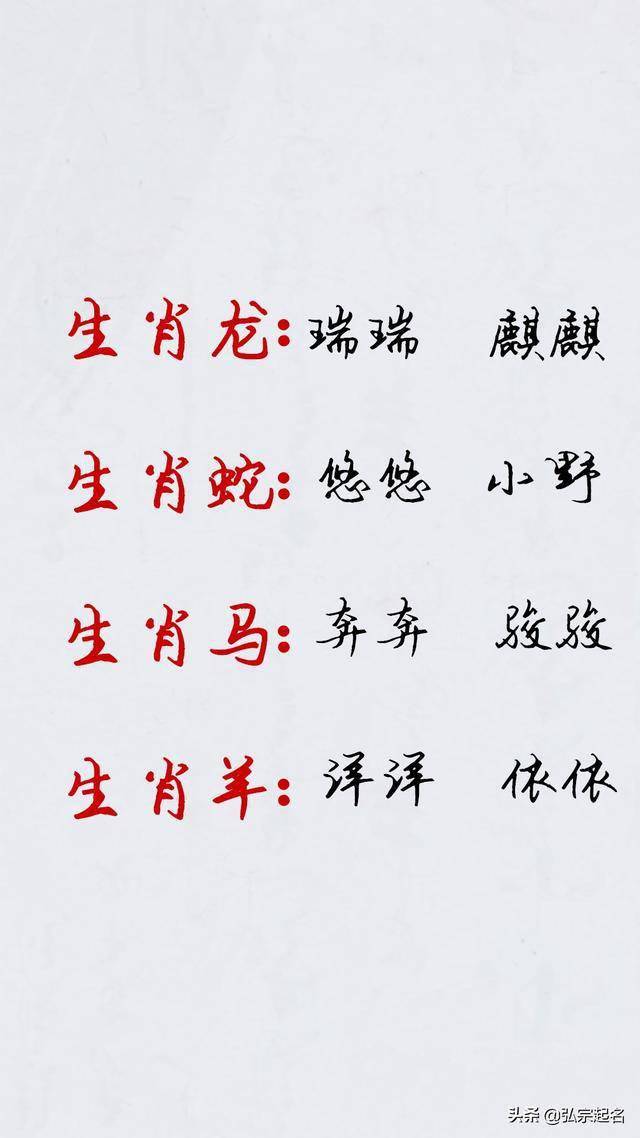 用十二生肖给宝宝起一个别致小名_名字