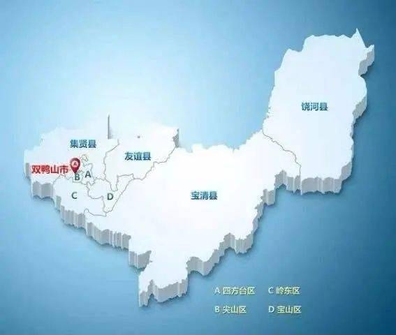 双鸭山市辖4个区,4个县,总面积22483平方公里;2017年总人口142