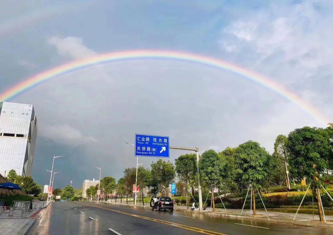 今天,深圳惊现双彩虹,刷屏朋友圈!