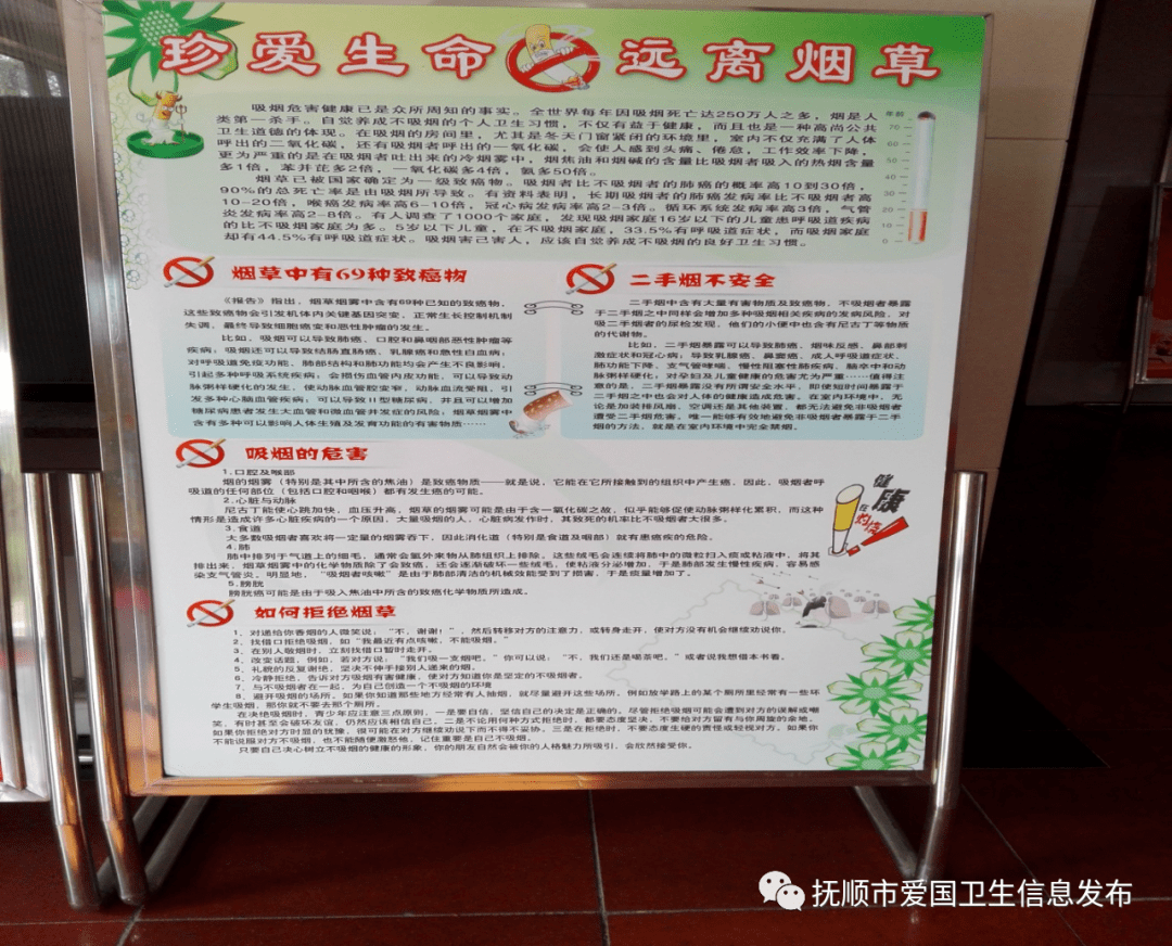 采取多种形式普及吸烟危害,让全体师生全方位知晓控烟宣传内容,积极