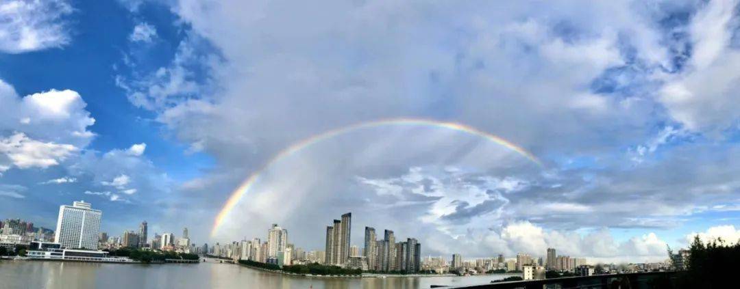 广州今天,再次惊现"双彩虹",刷屏朋友圈!