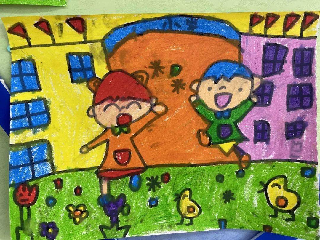 小桃战疫辑走参观小学去桃园幼儿园大班幼小衔接系列活动