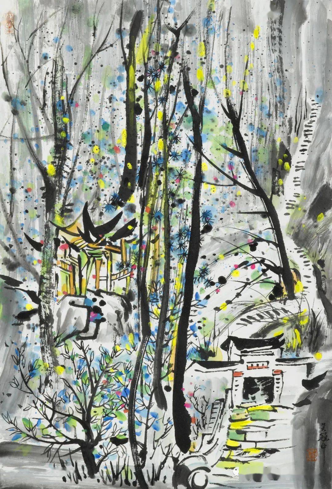 绘画大师吴冠中画作欣赏60张高清图