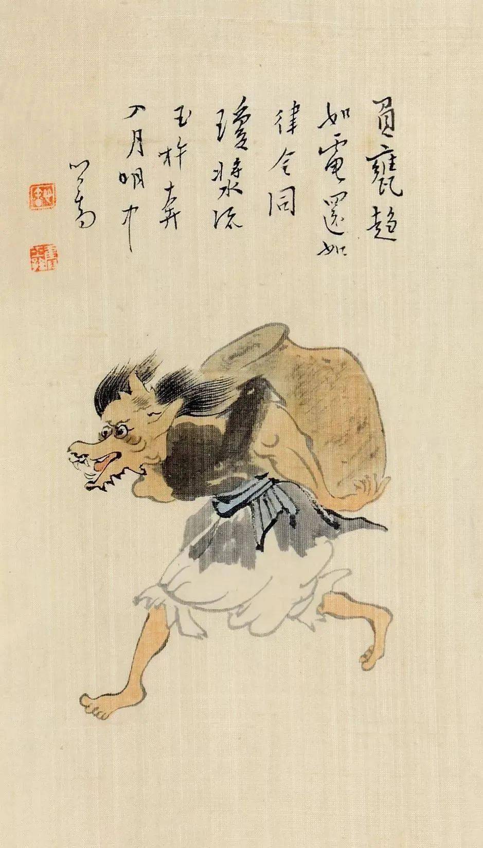 钵图麻雀鬼双鬼鬼趣图鬼趣图照相图钟馗出行钟馗出行钟馗骑车骑车图钟