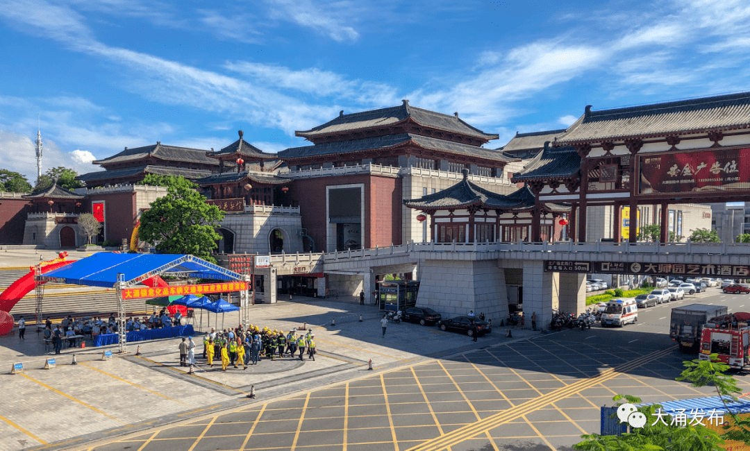 交通分局,交警大队,消防大队,大涌医院等职能单位在大涌镇红博城北