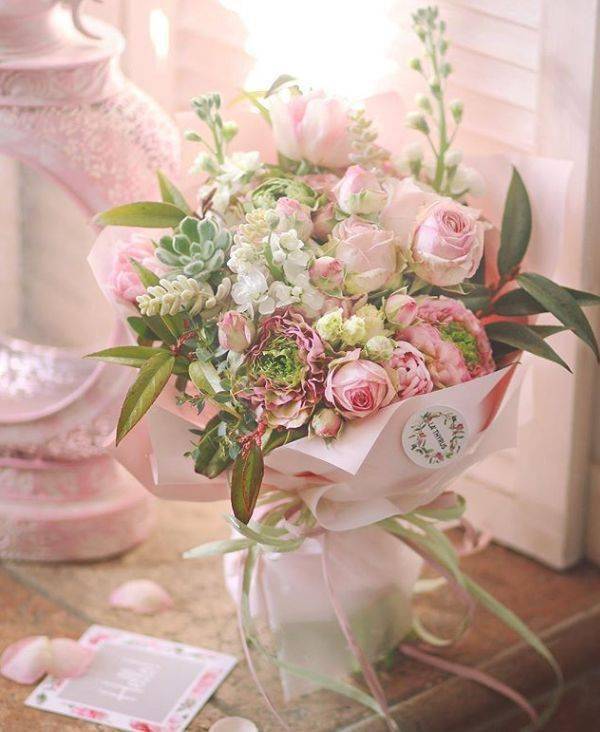 梦幻花束,甜美美少女心!