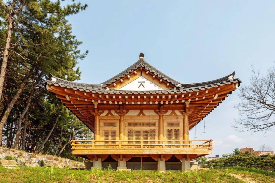 组图韩国全北大学韩屋风格建筑