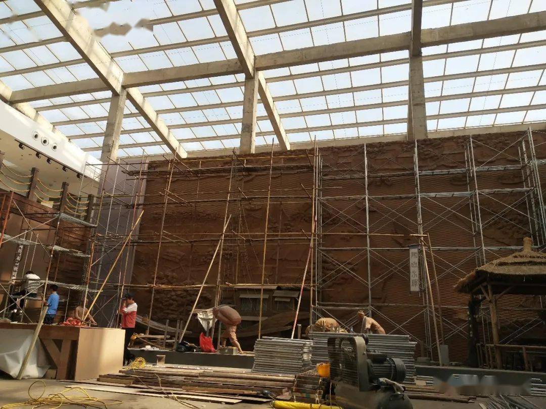 67馆陶博物馆—卫运河展厅提升记_施工