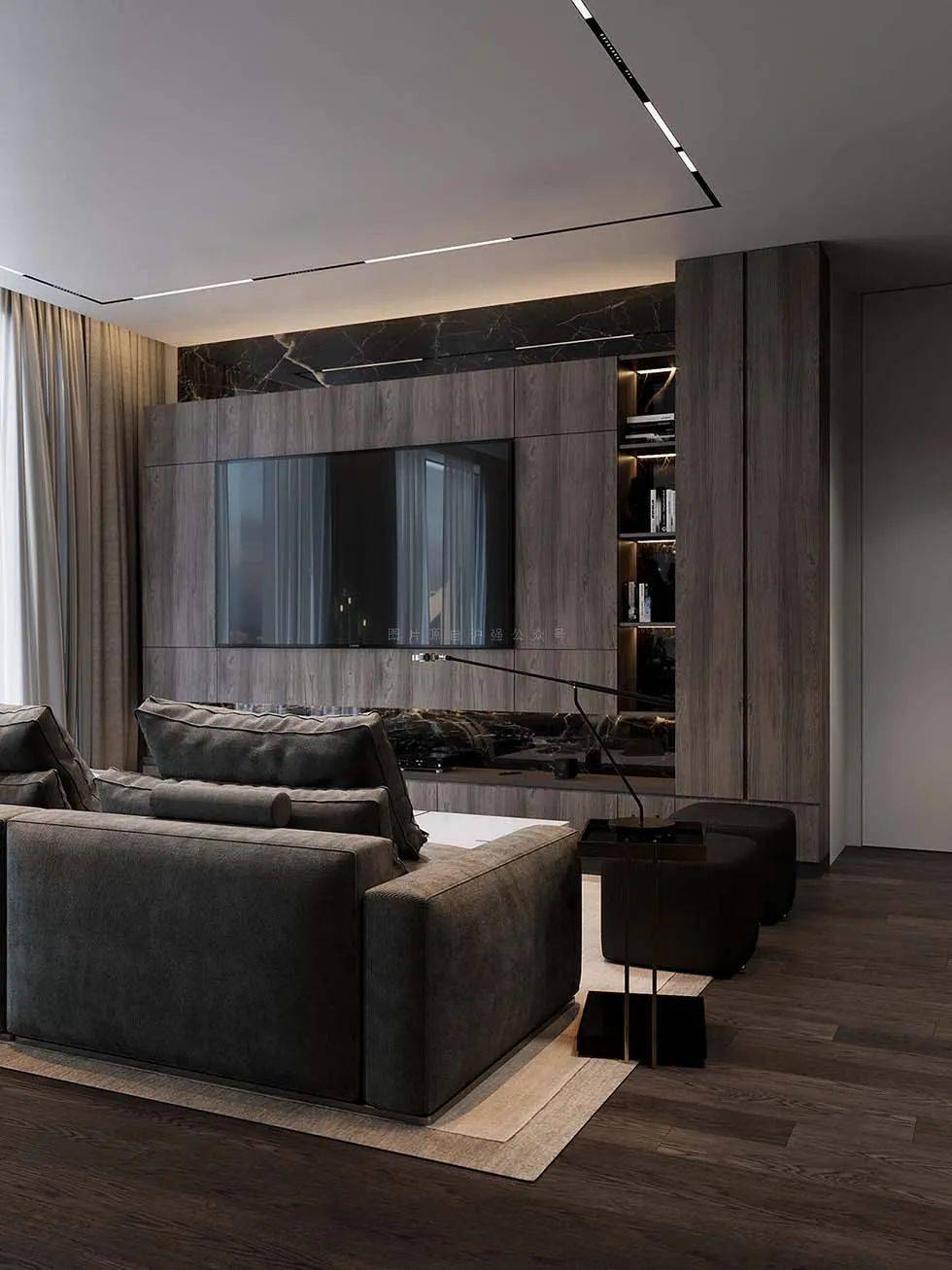 奢雅简境岩纹木饰面整装细作