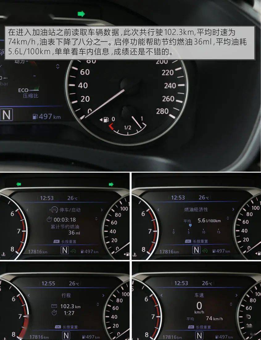 测东风日产天籁油耗高速仅56l100km