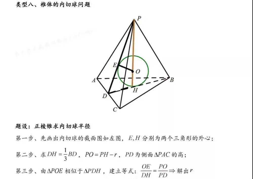 數學乾貨丨8種外接球與內切球試題類型記住直接套公式