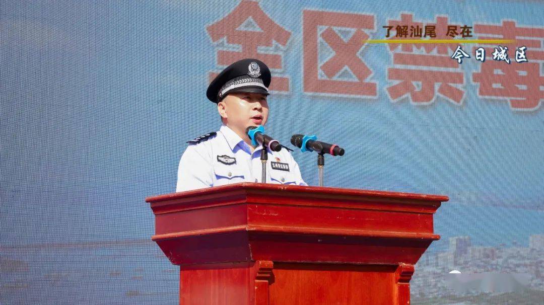 副区长,区公安分局局长叶伟健主持动员会区四套班子成员;区直副科级