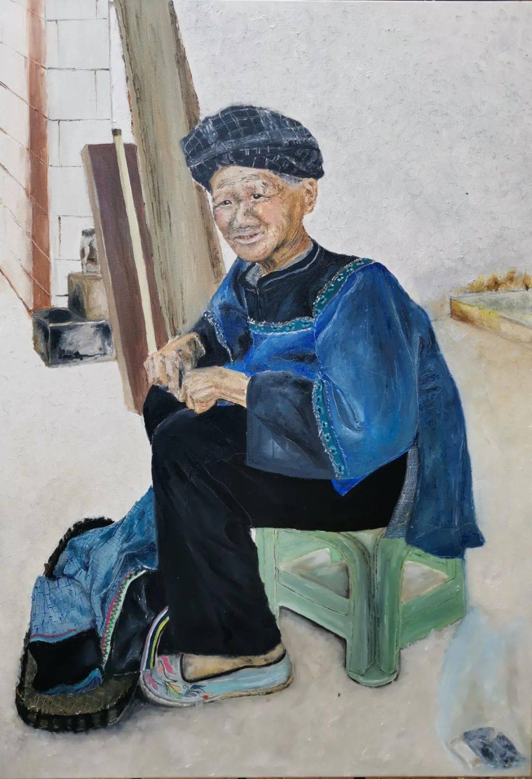 刘恩芹陆锦花美术与设计学院2016级油画专业作品名称:《布依族女孩》