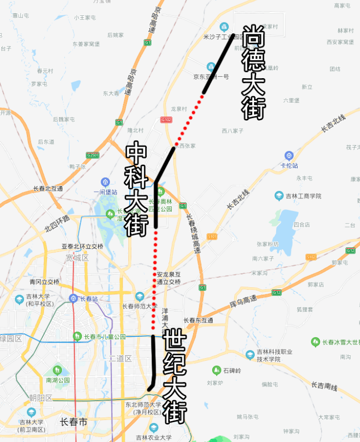 长春长鲍公路线路图图片