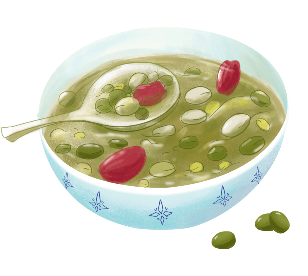 绿豆汤简笔画图片