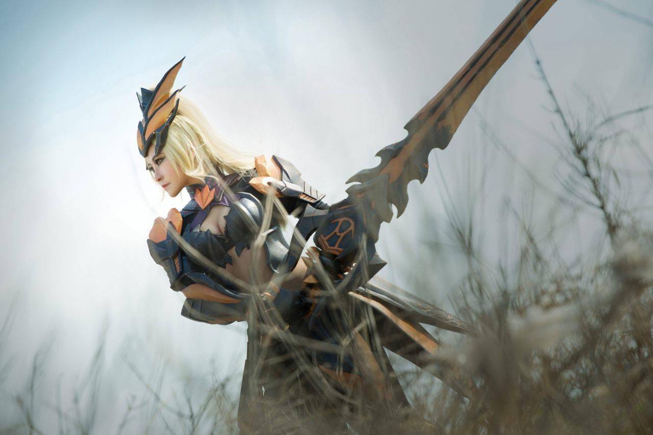 王者荣耀 花木兰水晶猎龙cosplay