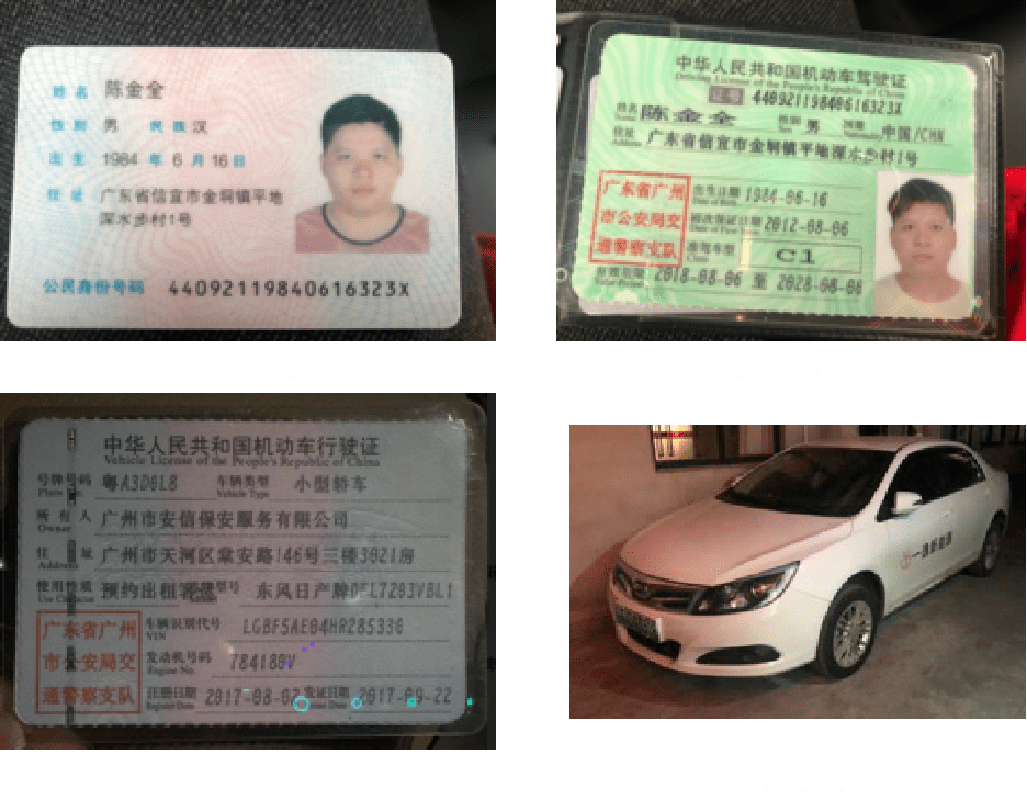 车辆行驶证背面照片图图片
