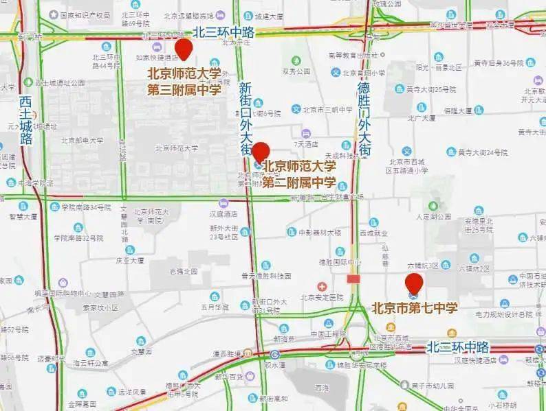 单点考场集中,部分学校考生较多在顺义牛栏山一中,顺义一中,顺义二中