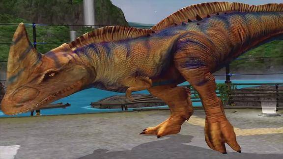 班克侏罗纪世界进化40级长吻迷齿龙vs40级黑水龙vs40级剑龙