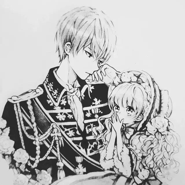 帅气动漫手绘 水彩上色很厉害 但关键还是线稿优秀