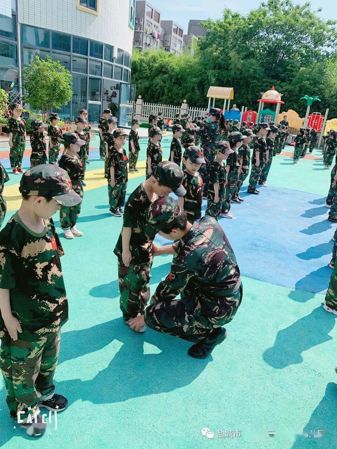 【三河·分享】紅色基因代代傳——三河家園幼兒園大班組軍訓活動