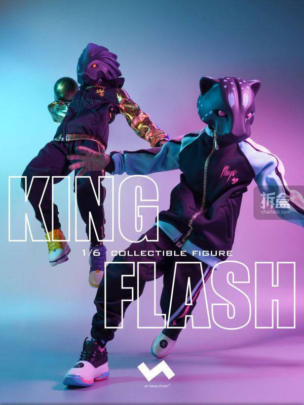 jtstudiostreetmask系列kingflash潮流兵人12寸