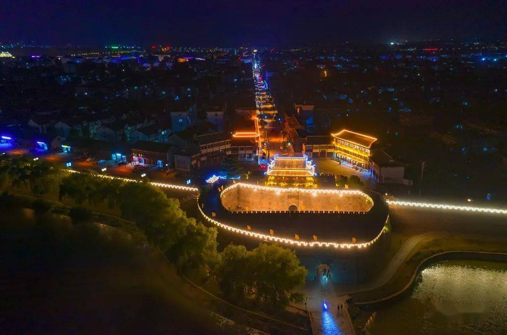 寿县古城夜景图片图片