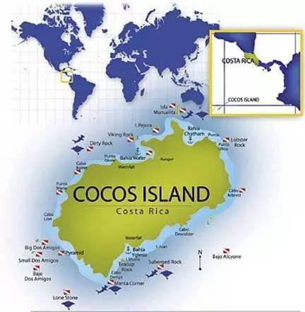 科科斯群岛地图图片