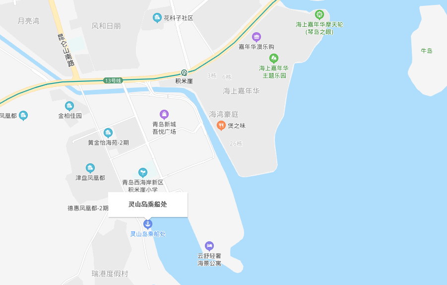 灵山岛地图图片